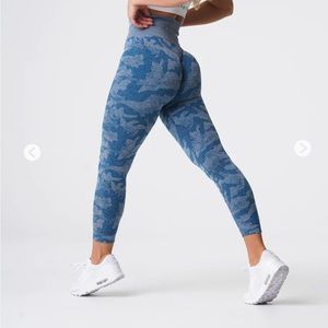 Slate Blue Camo Seamless Leggings